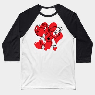 Love Couple Baseball T-Shirt
